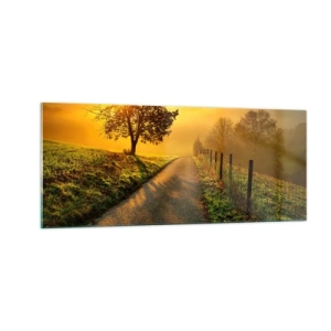 Quadro su vetro - Pomeriggio di miele - 100x40 cm