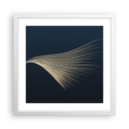 Poster in cornice bianca - Come un capello d'angelo - 40x40 cm