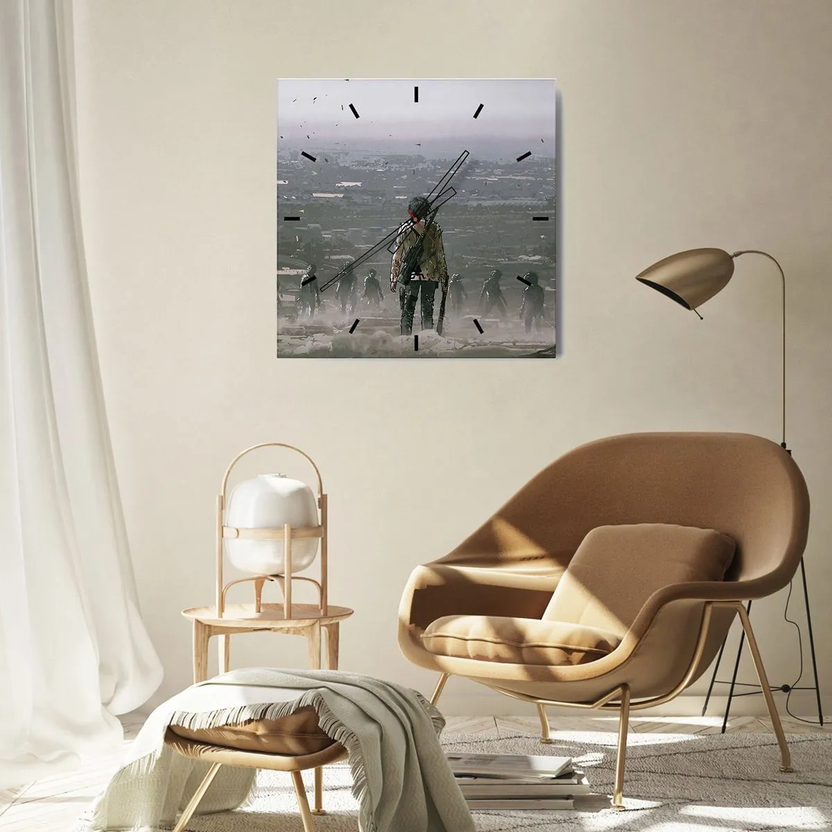 Orologio da parete - Orologio in Vetro - L'ultimo dei giusti? - 40x40 cm