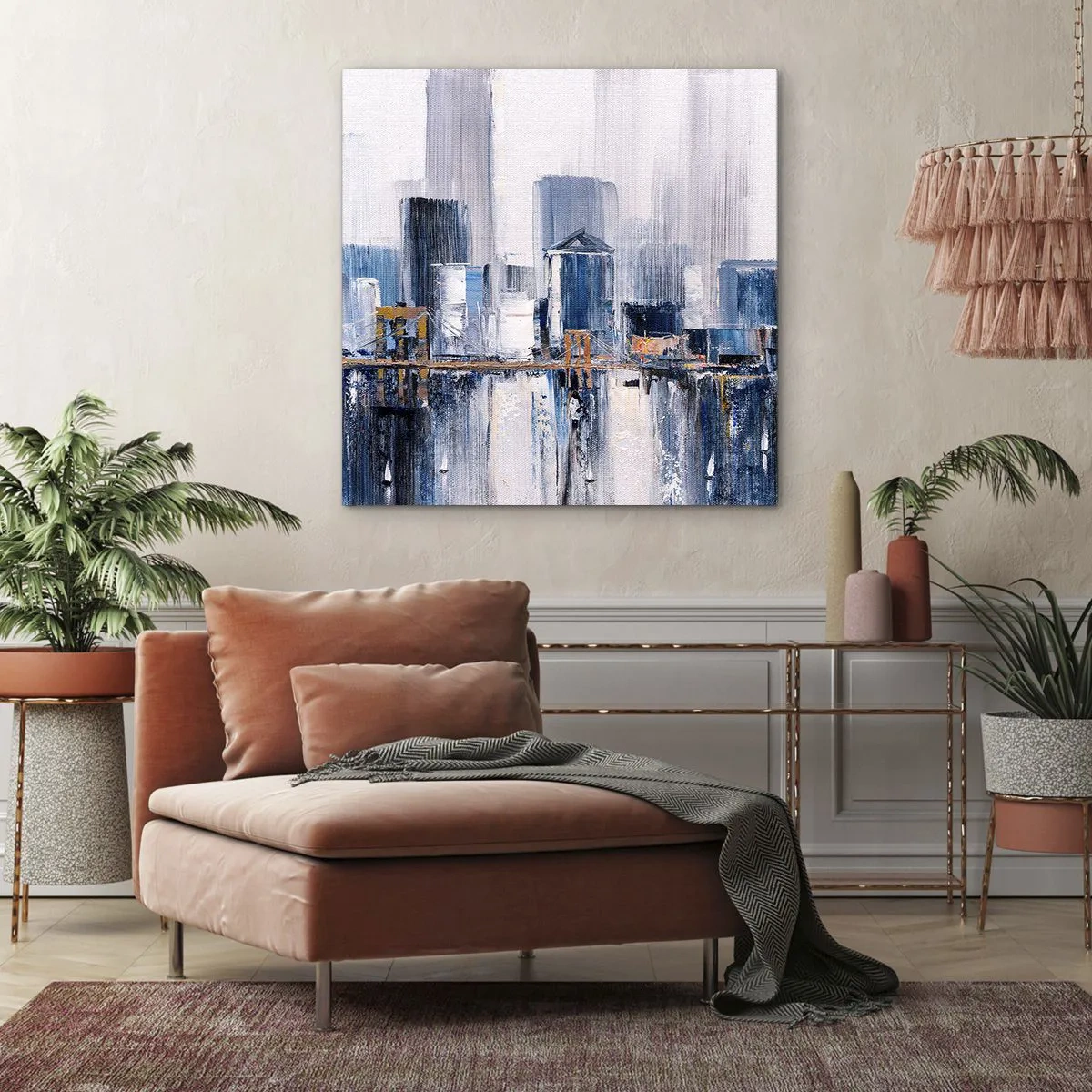 Quadro su tela - Stampe su Tela - Impressione di New York - 60x60 cm