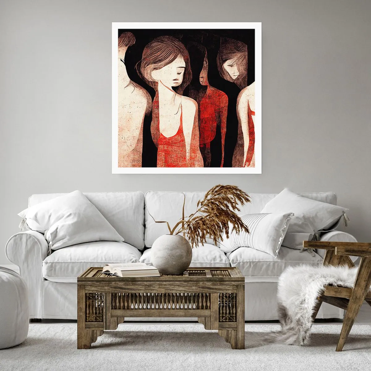 Poster - Madonne nell'oscurità - 30x30 cm