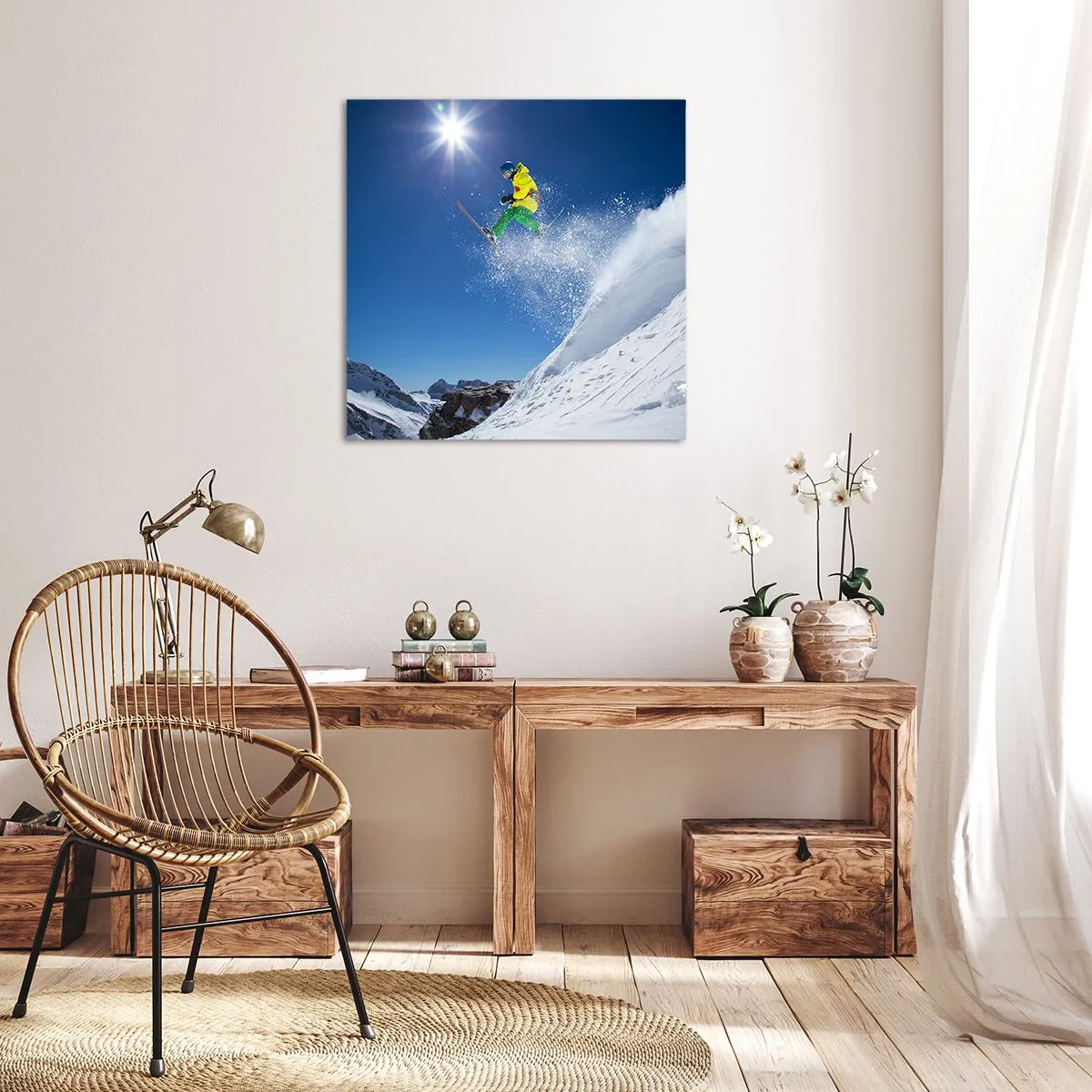 Quadro su tela - Stampe su Tela - Ballando con i monti - 70x70 cm