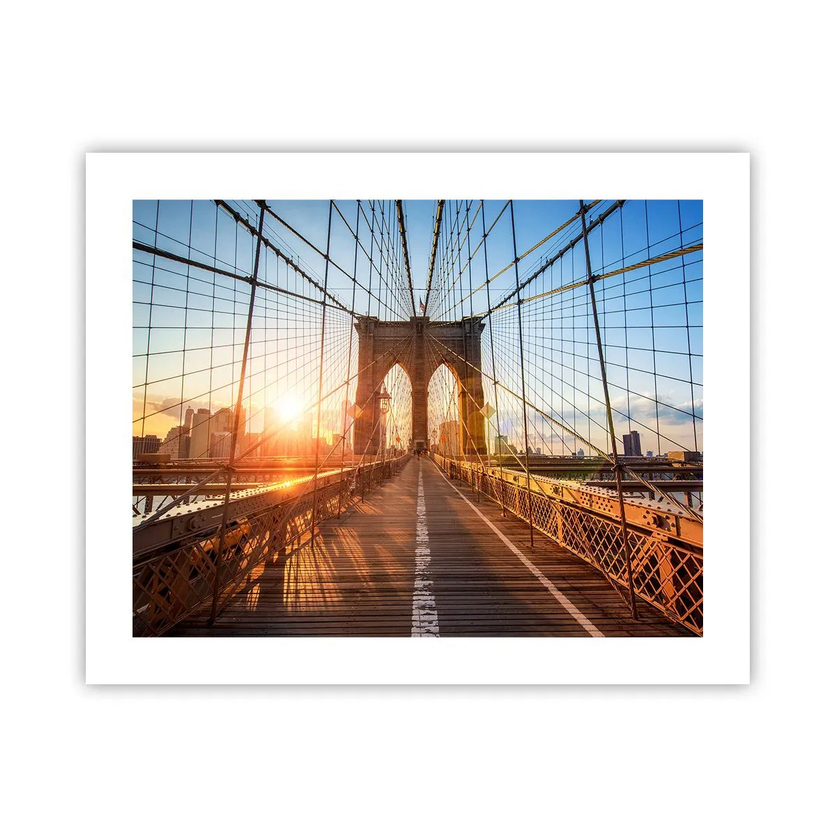 Poster - Sul ponte d'oro - 50x40 cm