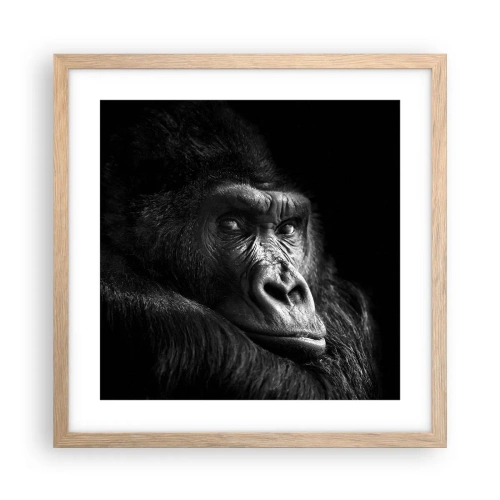 Poster in cornice rovere chiaro - E cosa guardi? - 40x40 cm