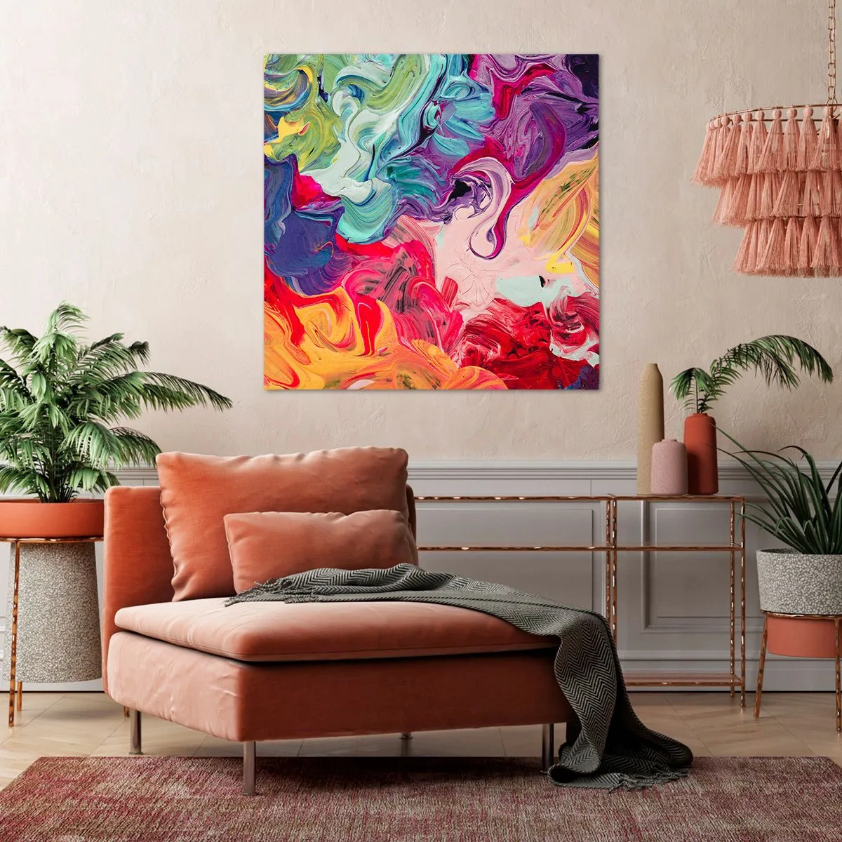 Quadro su tela - Stampe su Tela - La nascita dei colori - 50x50 cm