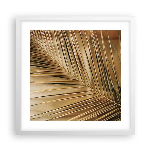 Poster in cornice bianca - Colonnato naturale - 40x40 cm