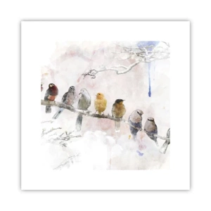 Poster - Incontro alato - 30x30 cm