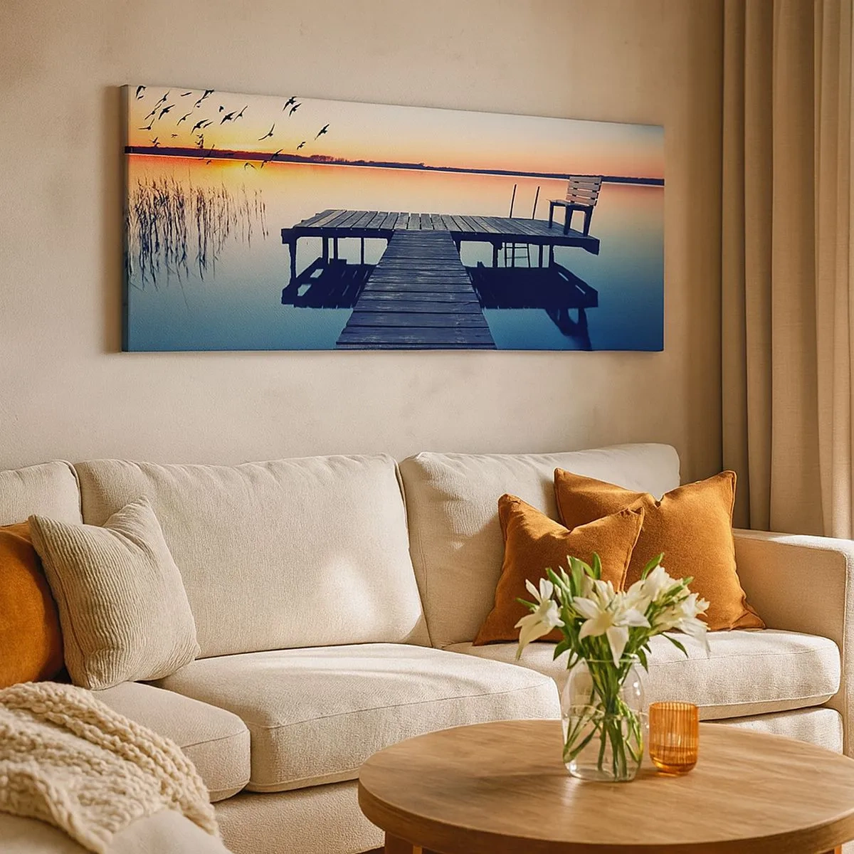 Quadro su tela - Stampe su Tela - È stata una buona giornata - 100x40 cm