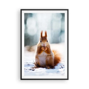 Poster in cornice nera - Che cosa guardi? - 61x91 cm