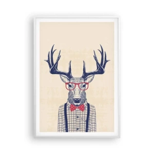 Poster in cornice bianca - Divertente stravaganza - 70x100 cm