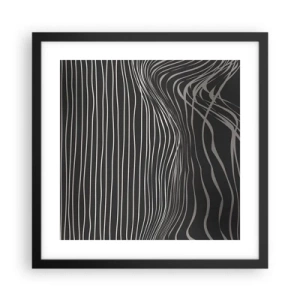 Poster in cornice nera - Ritmo e accento - 40x40 cm