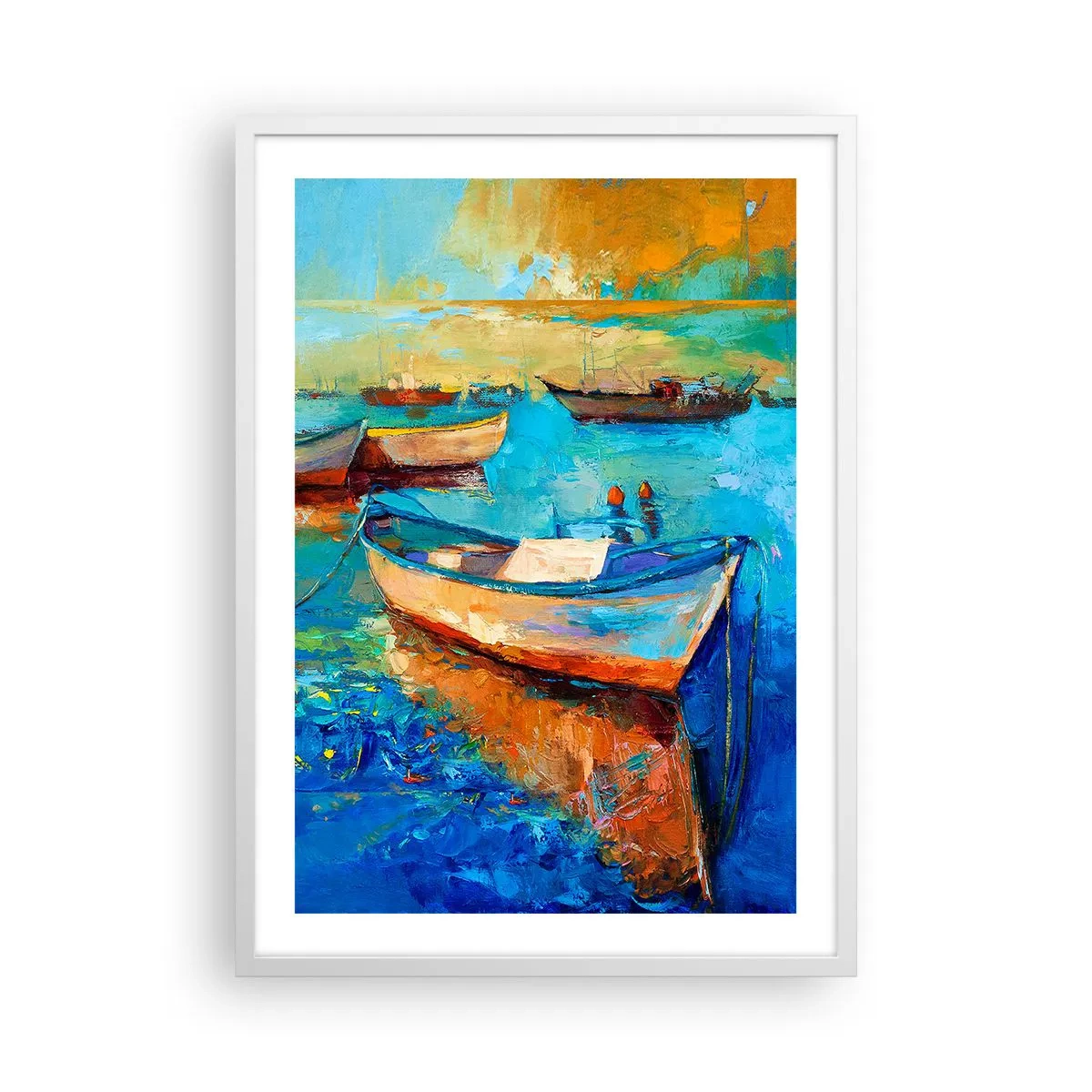 Poster in cornice bianca - Nella baia del sud - 50x70 cm