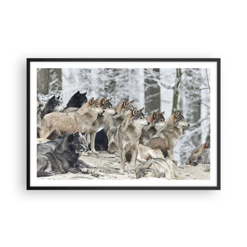 Poster in cornice nera - Famiglia e amici - 91x61 cm