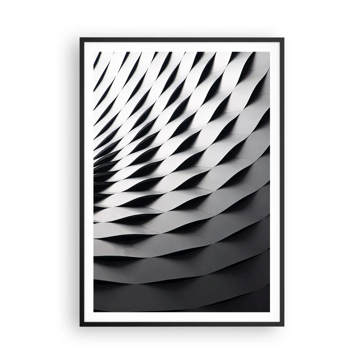 Poster in cornice nera - Sulla cresta dell'onda - 70x100 cm