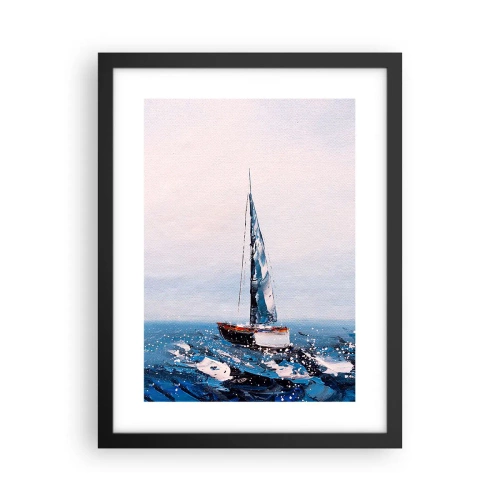 Poster in cornice nera - Fratellanza nel vento - 30x40 cm