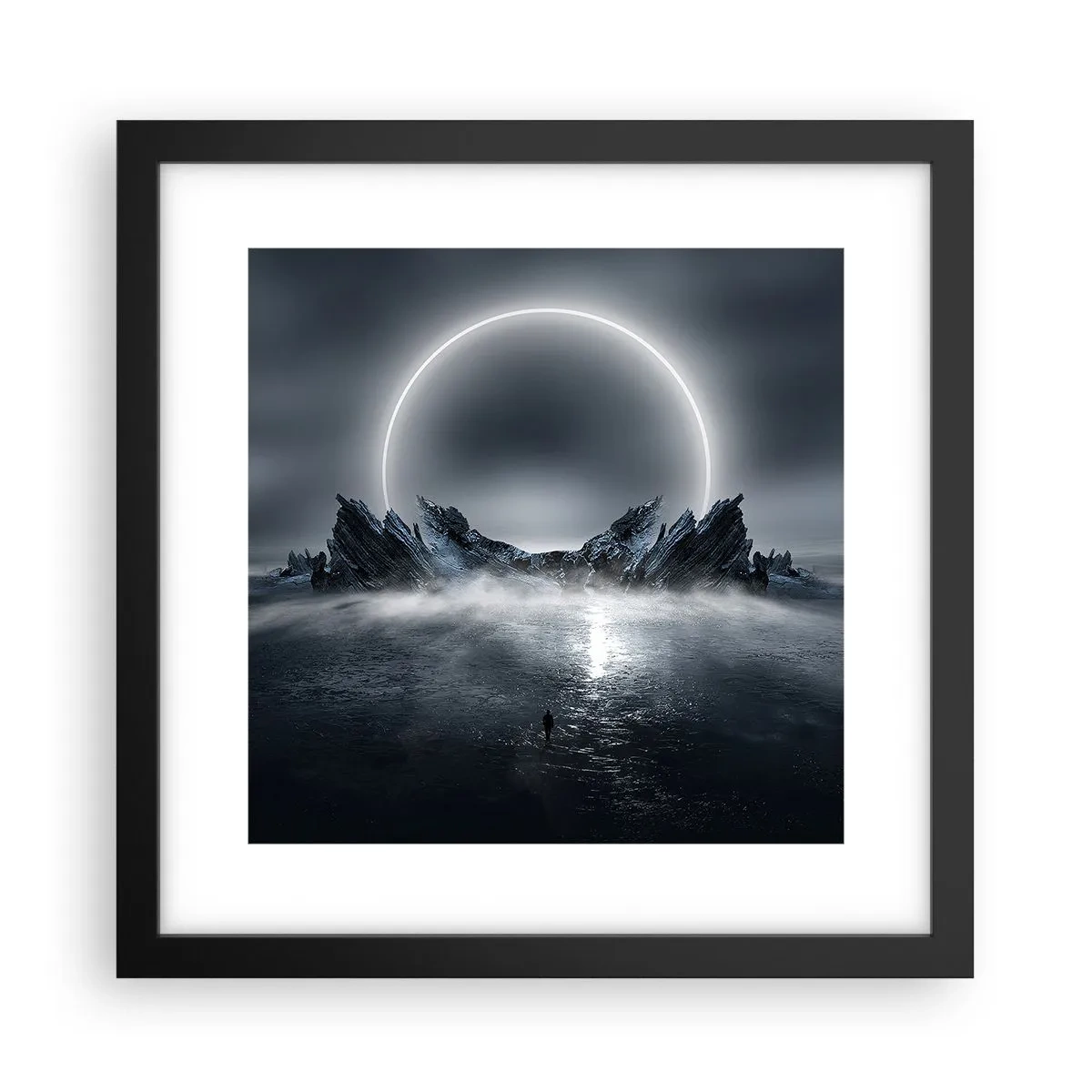 Poster in cornice nera - La fine del racconto - 30x30 cm
