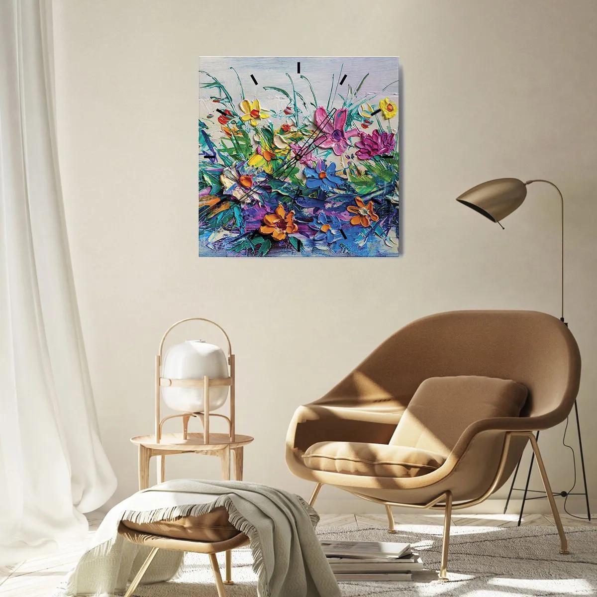 Orologio da parete - Orologio in Vetro - Natura per niente morta - 40x40 cm