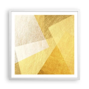 Poster in cornice bianca - La pace della geometria - 60x60 cm