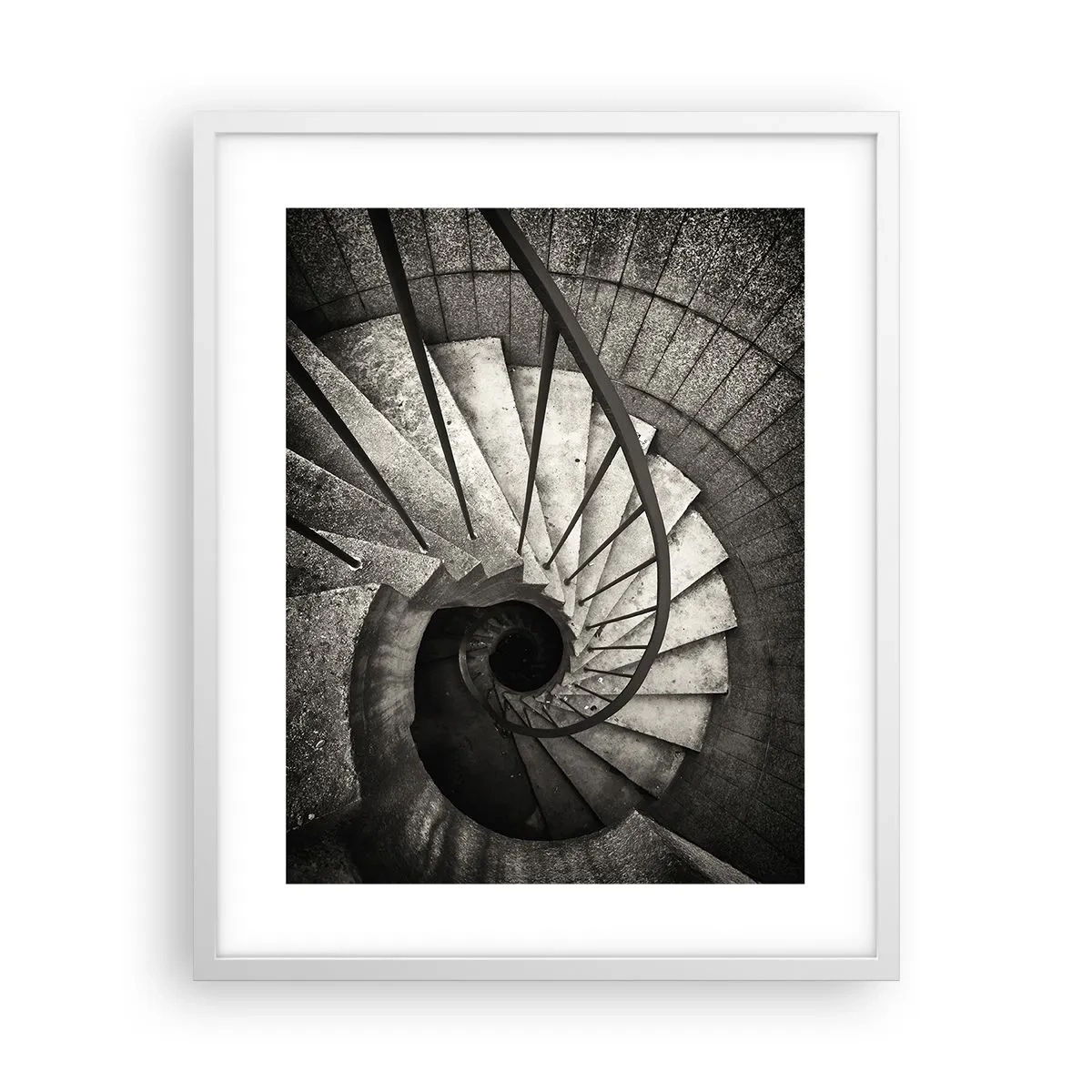 Poster in cornice bianca - Salire e scendere - 40x50 cm