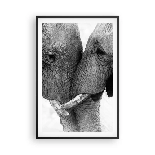 Poster in cornice nera - Dichiarazione sincera - 61x91 cm