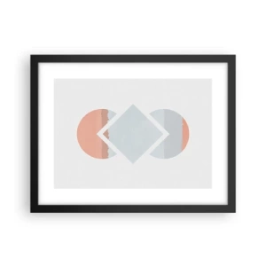 Poster in cornice nera - La situazione è chiara - 40x30 cm