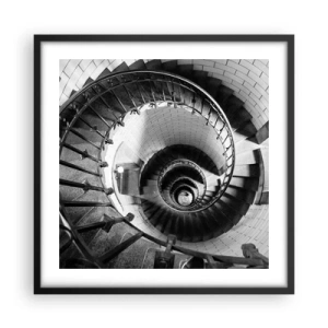 Poster in cornice nera - Ancora più in alto - 50x50 cm