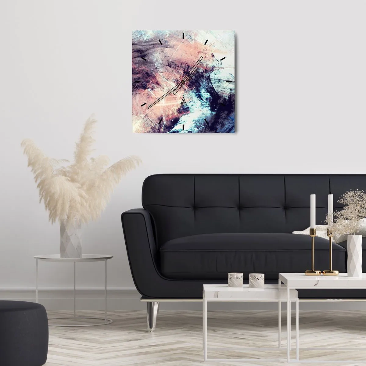 Orologio da parete - Orologio in Vetro - Senti il vento - 40x40 cm