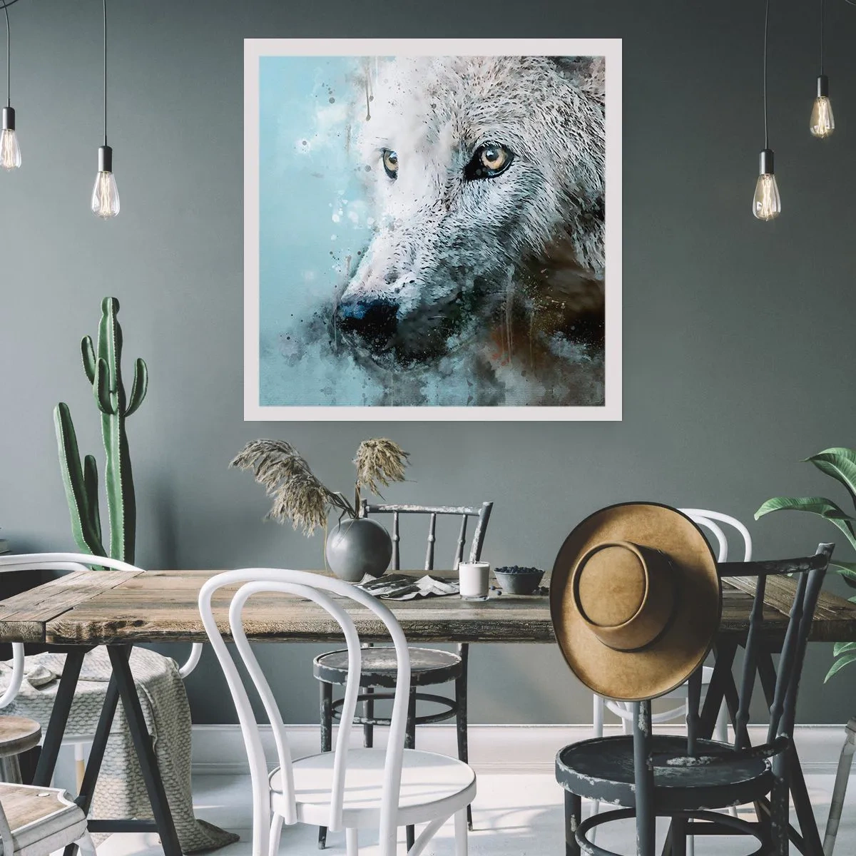 Poster - Scopri l'anima del lupo - 30x30 cm