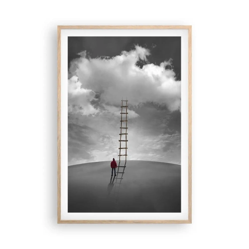 Poster in cornice rovere chiaro - Tutto è possibile - 61x91 cm