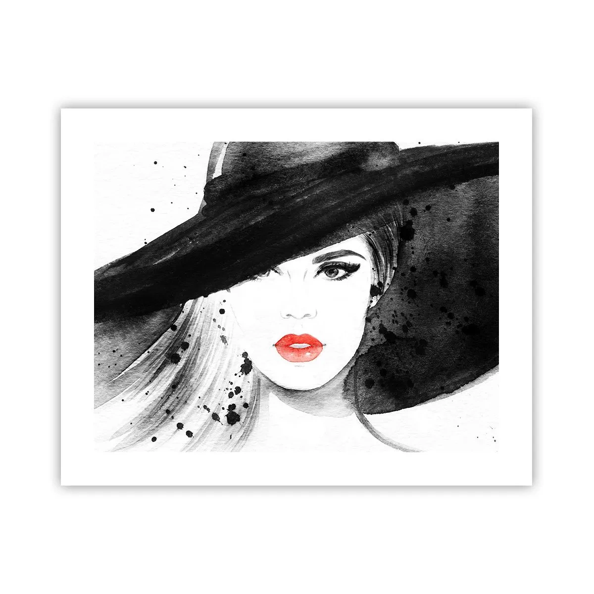 Poster - Donna in nero - 50x40 cm