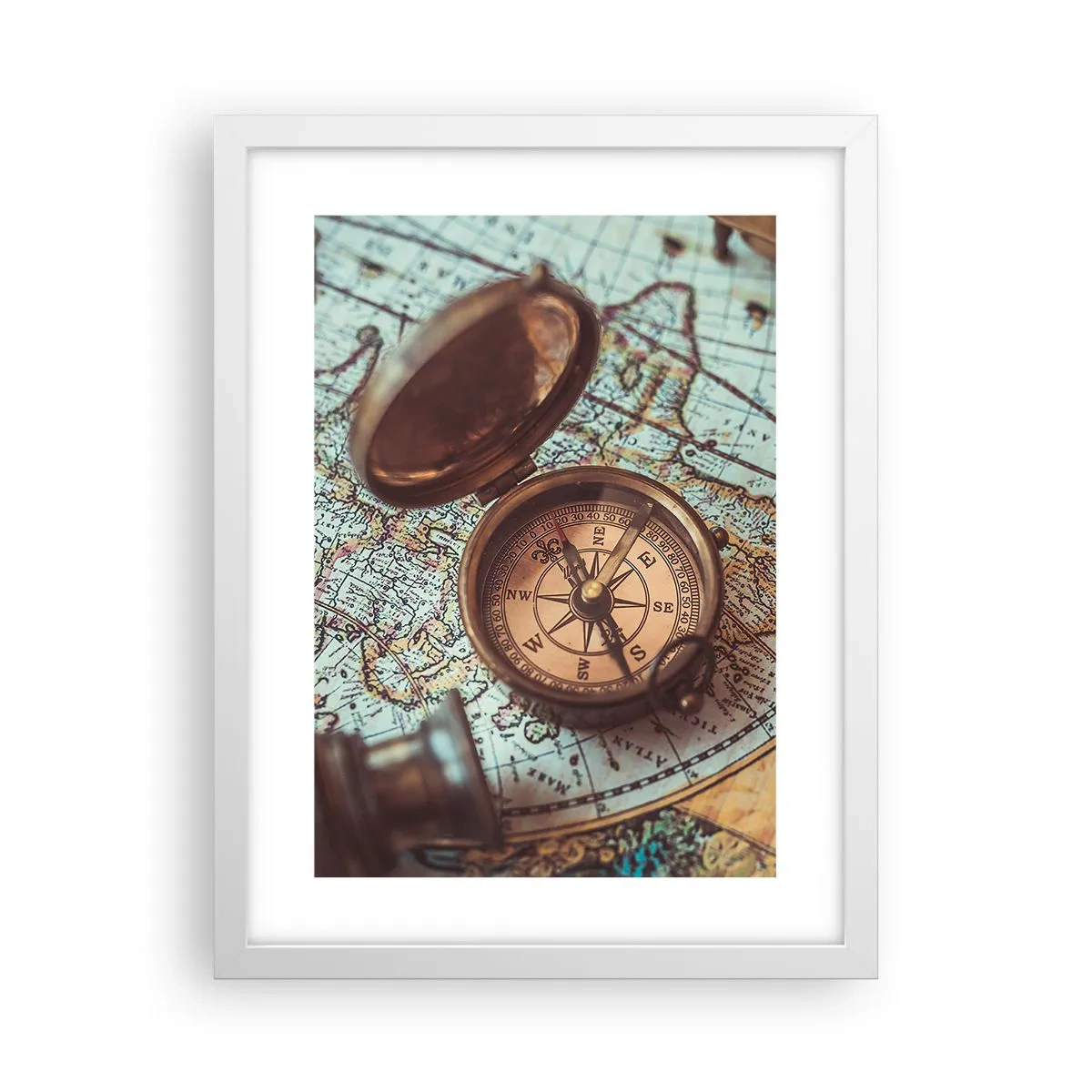 Poster in cornice bianca - Per il cercatore di avventure - 30x40 cm