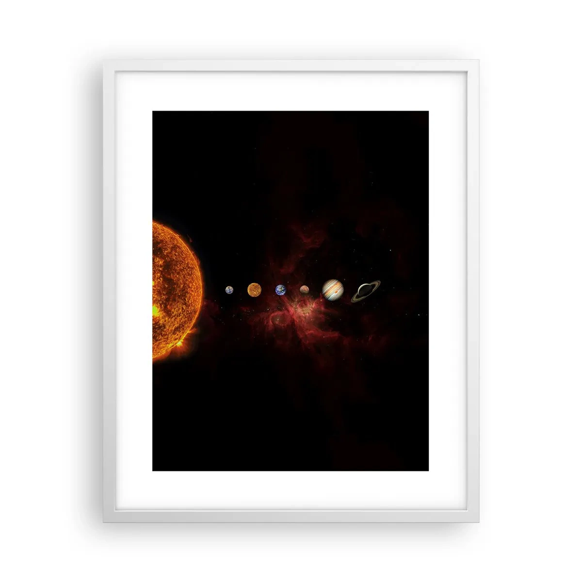 Poster in cornice bianca - Il nostro vicinato - 40x50 cm