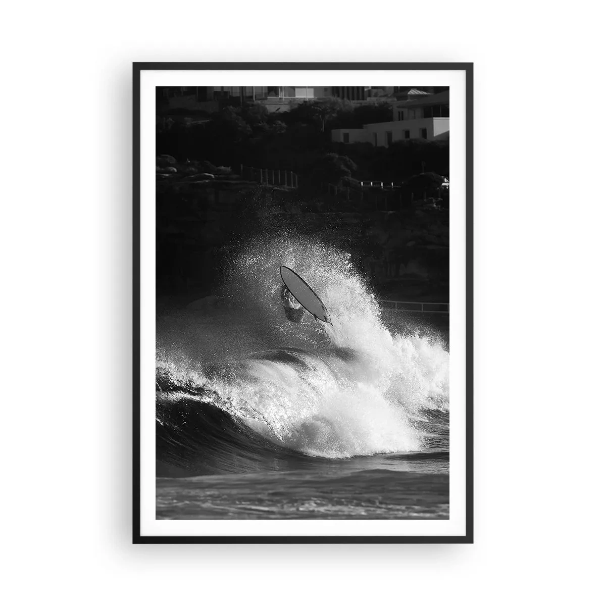 Poster in cornice nera - Sfida accettata! - 70x100 cm
