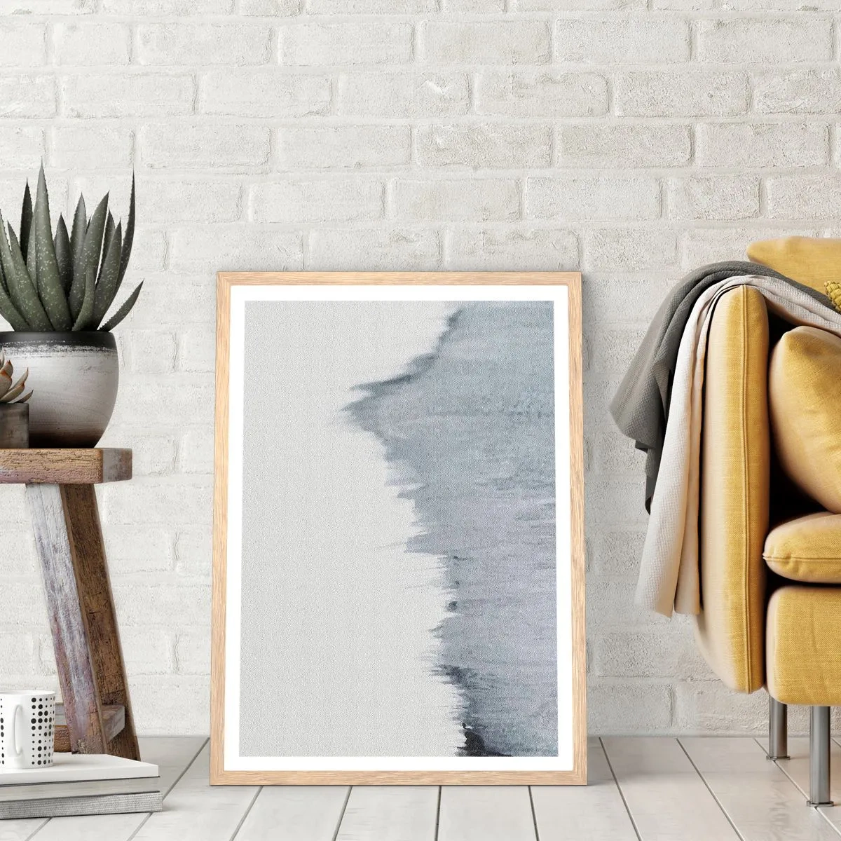 Poster in cornice rovere chiaro - Iscrizione misteriosa - 61x91 cm