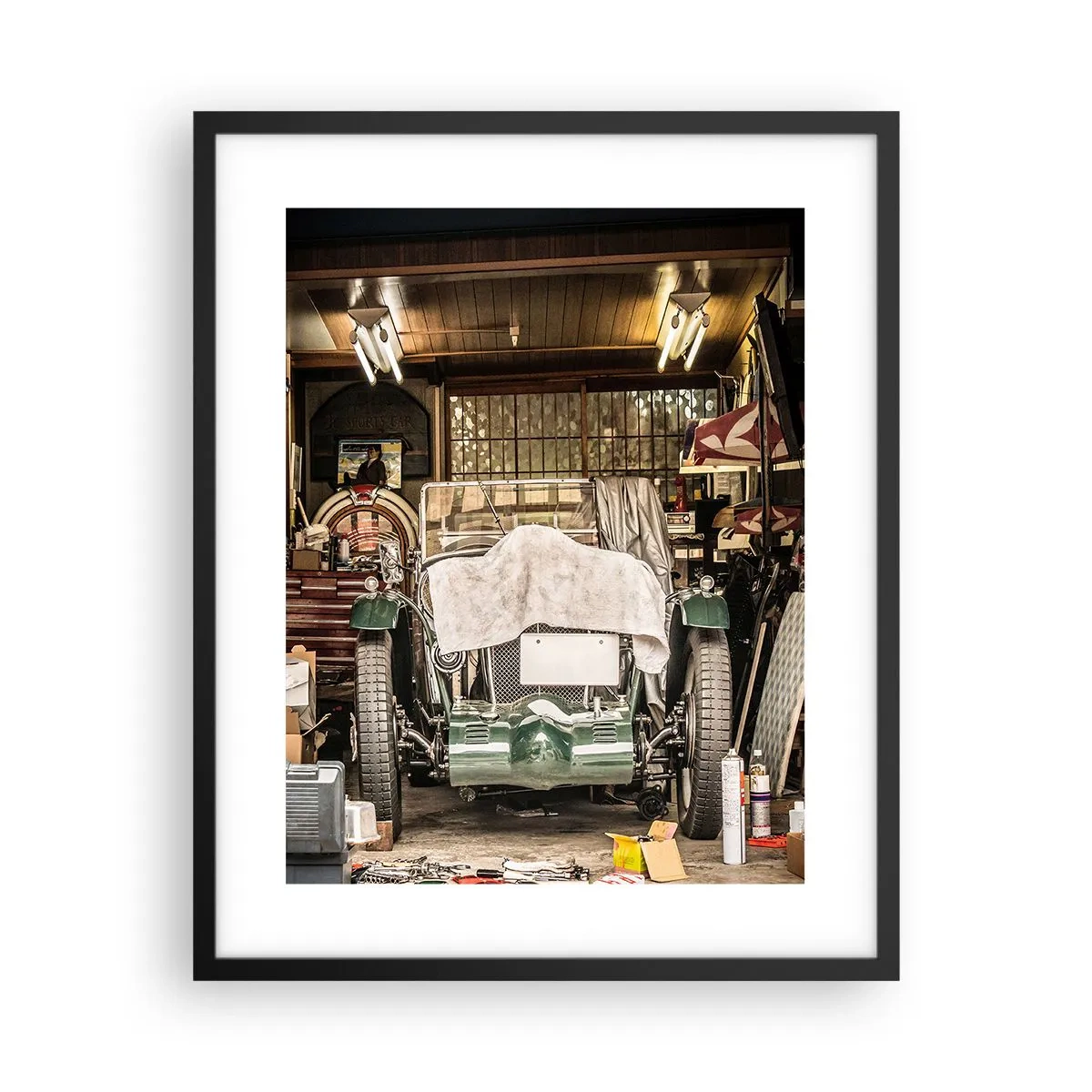 Poster in cornice nera - Ritorno al passato - 40x50 cm