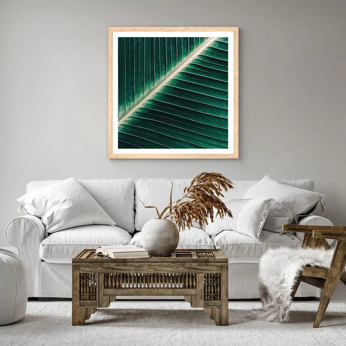 Poster in cornice rovere chiaro - Il ritmo della natura - 30x30 cm