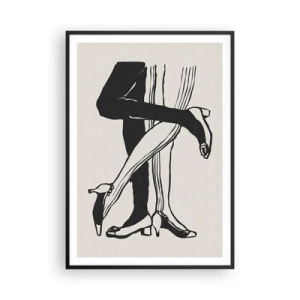 Poster in cornice nera - Attributo femminile - 70x100 cm