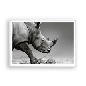 Poster in cornice bianca - Forza irrefrenabile - 100x70 cm