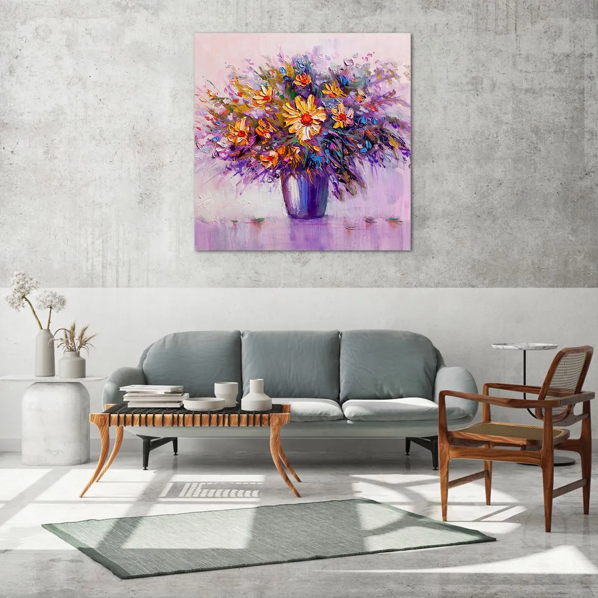 Quadro su vetro - Odore dolce, aspetto dolce - 40x40 cm