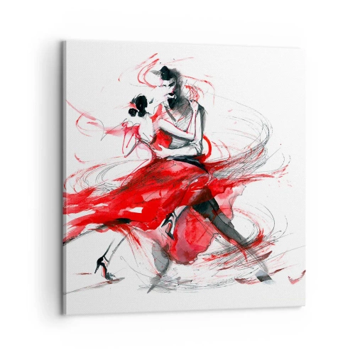 Quadro su tela - Stampe su Tela - Tango: il ritmo della passione - 60x60 cm