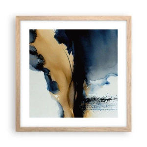 Poster in cornice rovere chiaro - Dietro la cortina - 40x40 cm