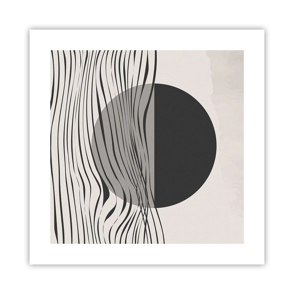 Poster - Composizione a metà - 40x40 cm