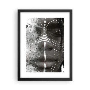 Poster in cornice nera - Scopri lo spirito primordiale - 30x40 cm