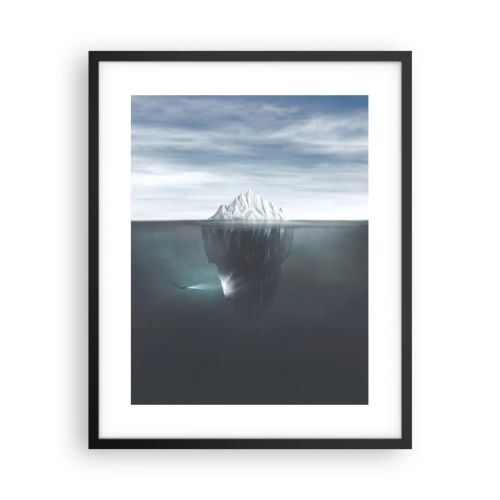 Poster in cornice nera - Mistero sottomarino - 40x50 cm
