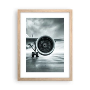 Poster in cornice rovere chiaro - C'è la forza! - 30x40 cm