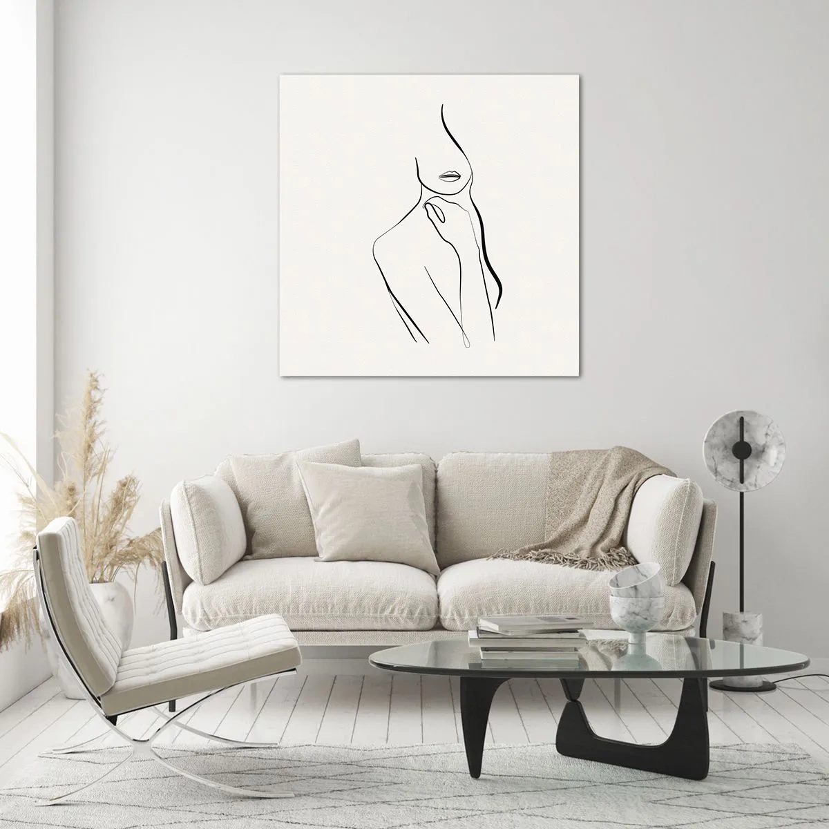 Quadro su vetro - Onda di malinconia - 70x70 cm