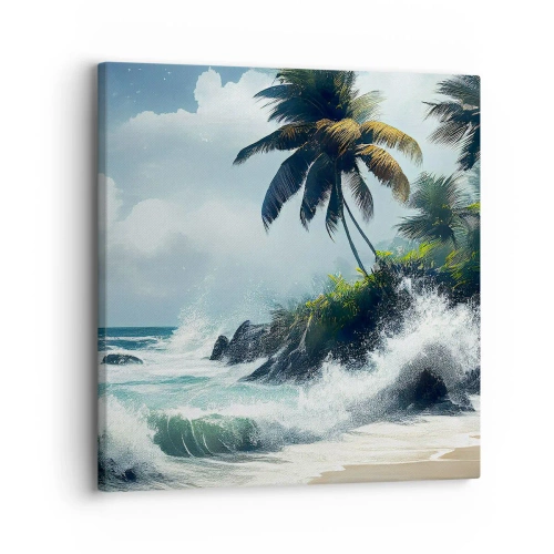 Quadro su tela - Stampe su Tela - Sulla riva tropicale - 30x30 cm