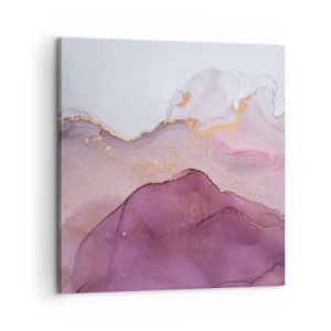 Quadro su tela - Stampe su Tela - Onde di lilla e viola - 60x60 cm