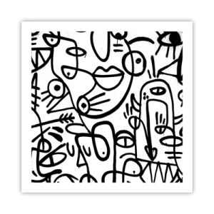 Poster - Volti e miraggi - 60x60 cm