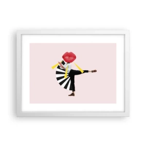 Poster in cornice bianca - Pop-art surrealistica - 40x30 cm